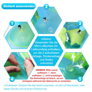 Babyschwimmer mit Baldachin