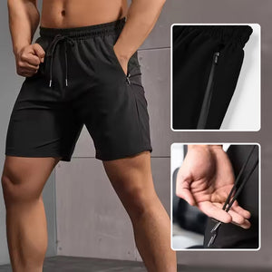 Shorts für Herren mit Briefdruck und Kordelzug in der Taille