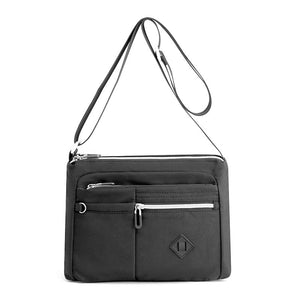 Leichte Schultertasche mit mehreren Taschen für Damen