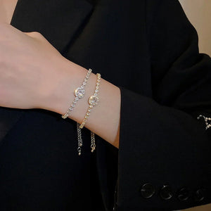 925 Silber Moissanit Armband