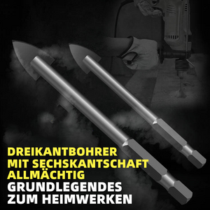 Dreieckbohrer mit Sechskantschaft aus Legierung