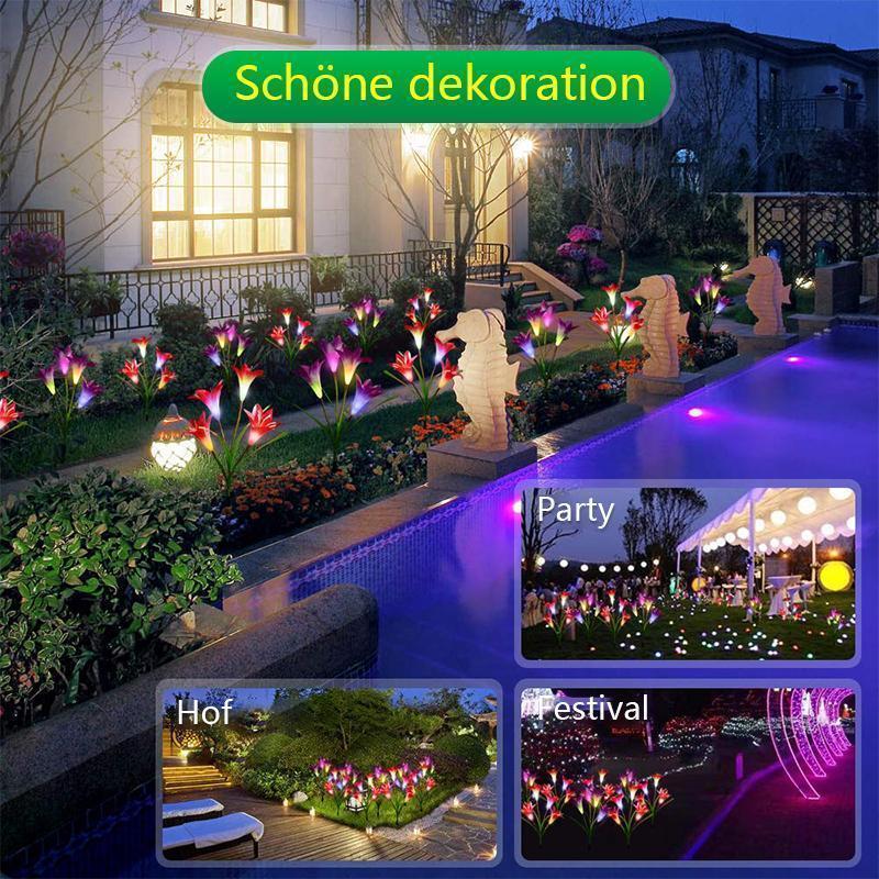 Solarbetriebene LED-Blume, Solar Garten  Stake Lichter