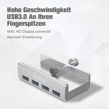 Laden Sie das Bild in den Galerie-Viewer, Anbaubarer USB 3.0-Adapter-Hub auf der Schreibtischseite
