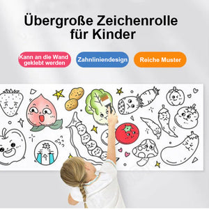 🎨Schneidbare Zeichenrolle für Kinder