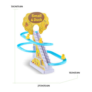 🦆Elektrische Enten Slide Track mit Licht und Musik