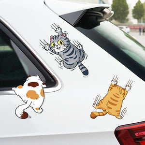 Niedliche Katze Cartoon Auto Aufkleber