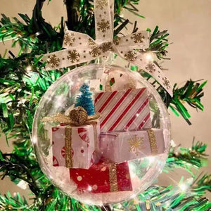 🎄Christbaumschmuck transparente Kugel🎀