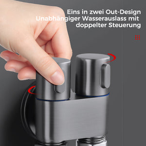 Mini-Dusche mit doppelter Steuerung